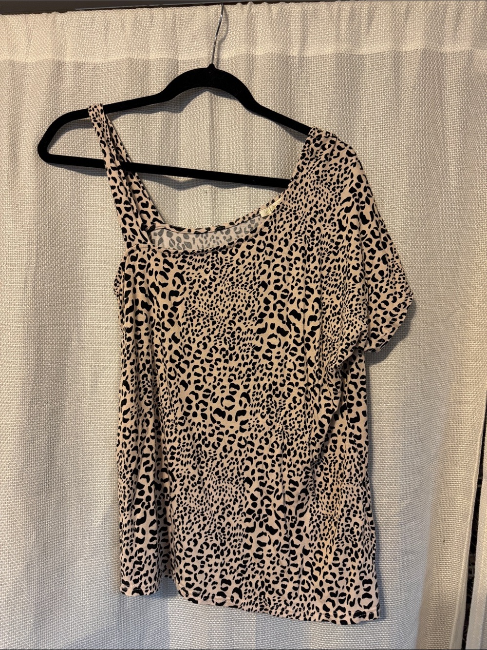 cooper & ella Beige and Black Leopard Print Top